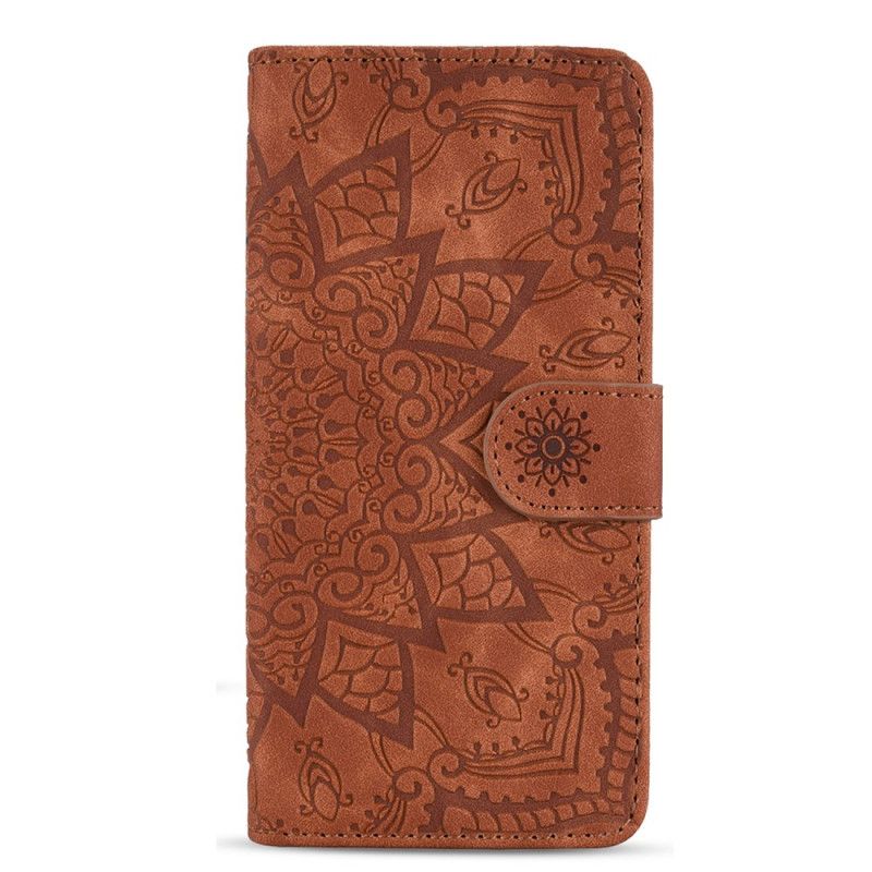 Læder Cover Samsung Galaxy A15 Telefon Etui Trykt Mandala Med Rem