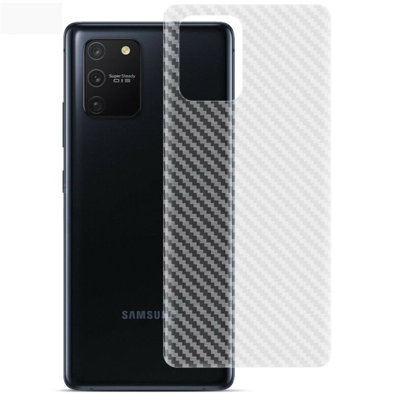 Bagfilm Til Samsung Galaxy S10 Lite Carbon Style Imak