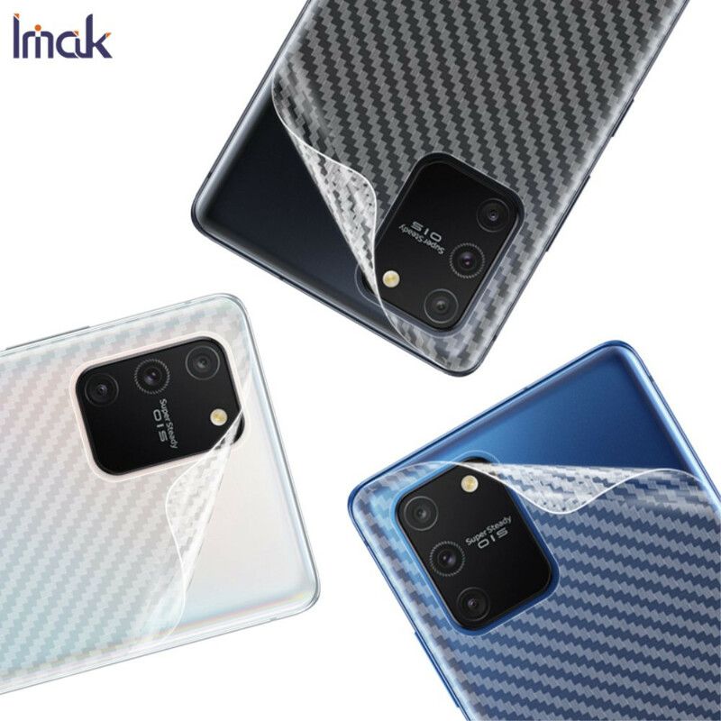 Bagfilm Til Samsung Galaxy S10 Lite Carbon Style Imak