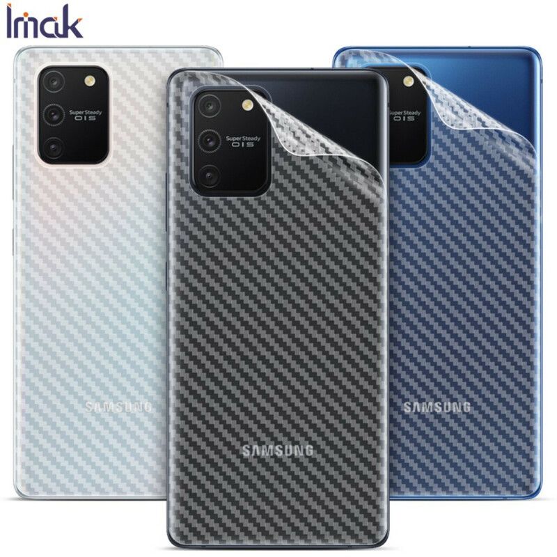 Bagfilm Til Samsung Galaxy S10 Lite Carbon Style Imak