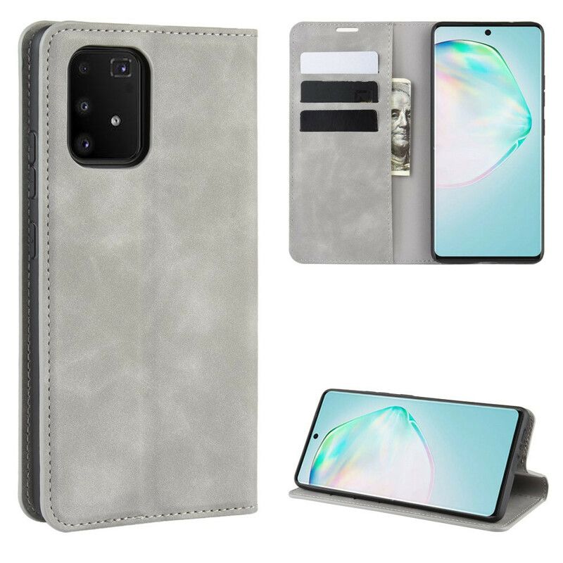 Cover Samsung Galaxy S10 Lite Flip Cover Blødt Lædereffekt