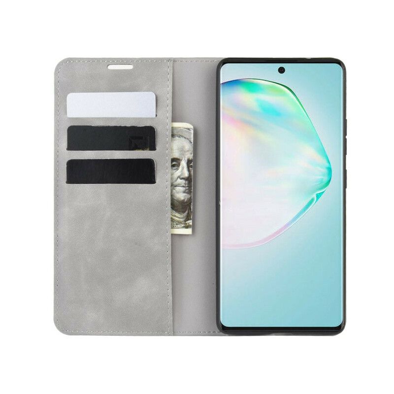 Cover Samsung Galaxy S10 Lite Flip Cover Blødt Lædereffekt