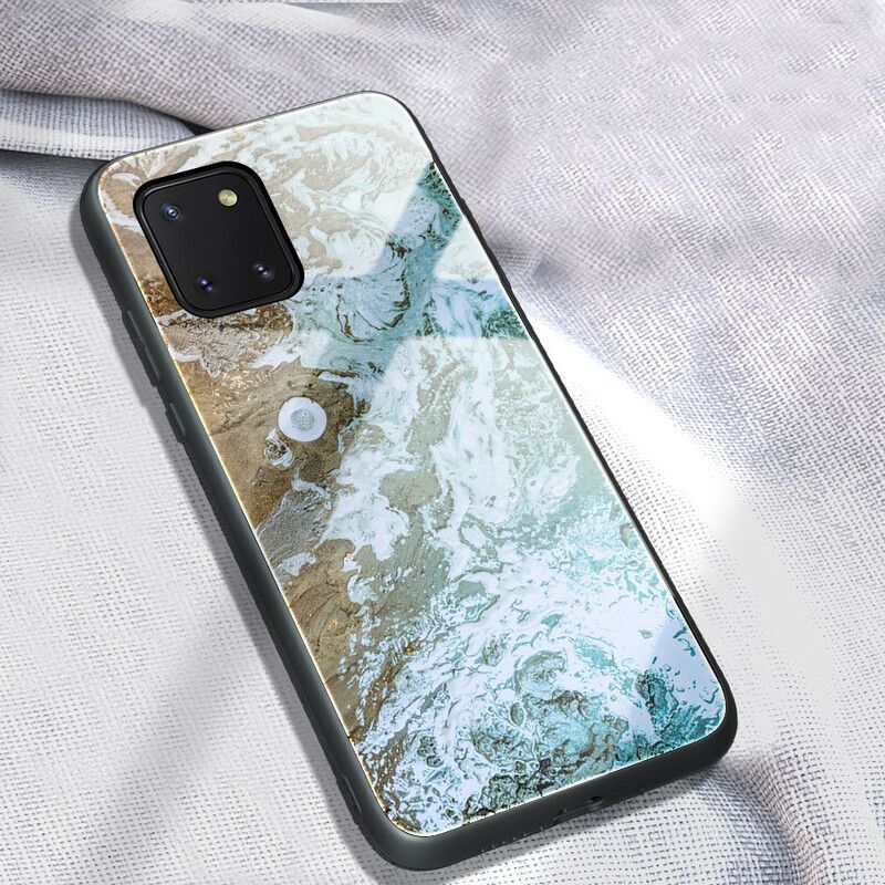 Cover Samsung Galaxy S10 Lite Marmorfarver Hærdet Glas