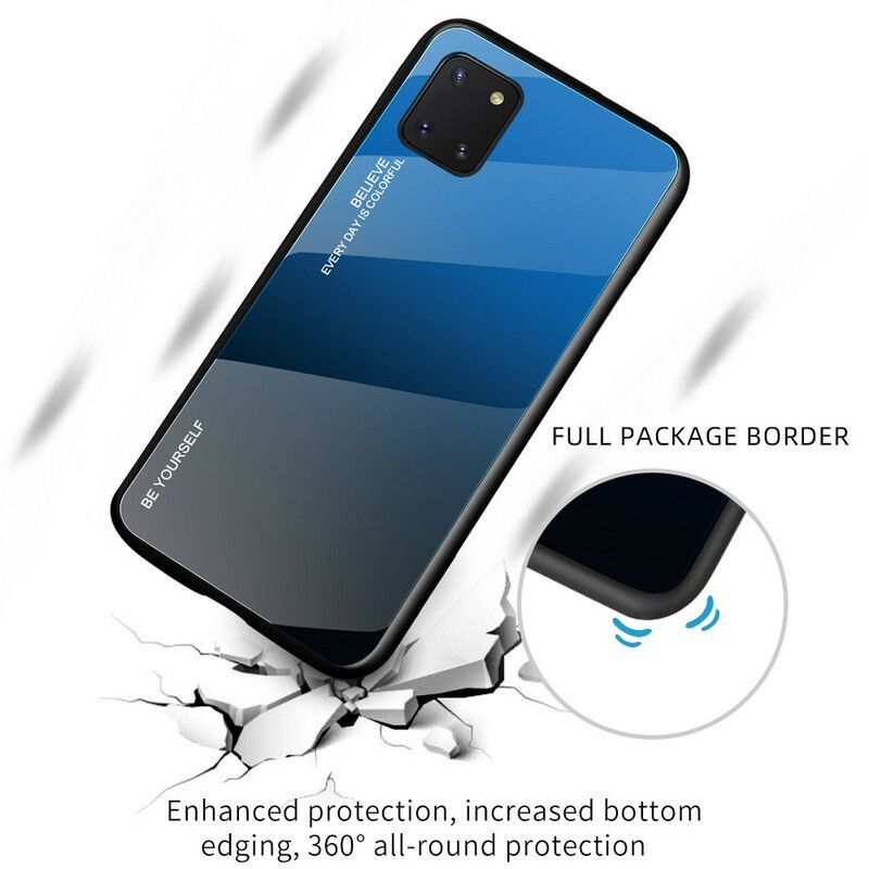 Cover Samsung Galaxy S10 Lite Vær Dig Selv Hærdet Glas