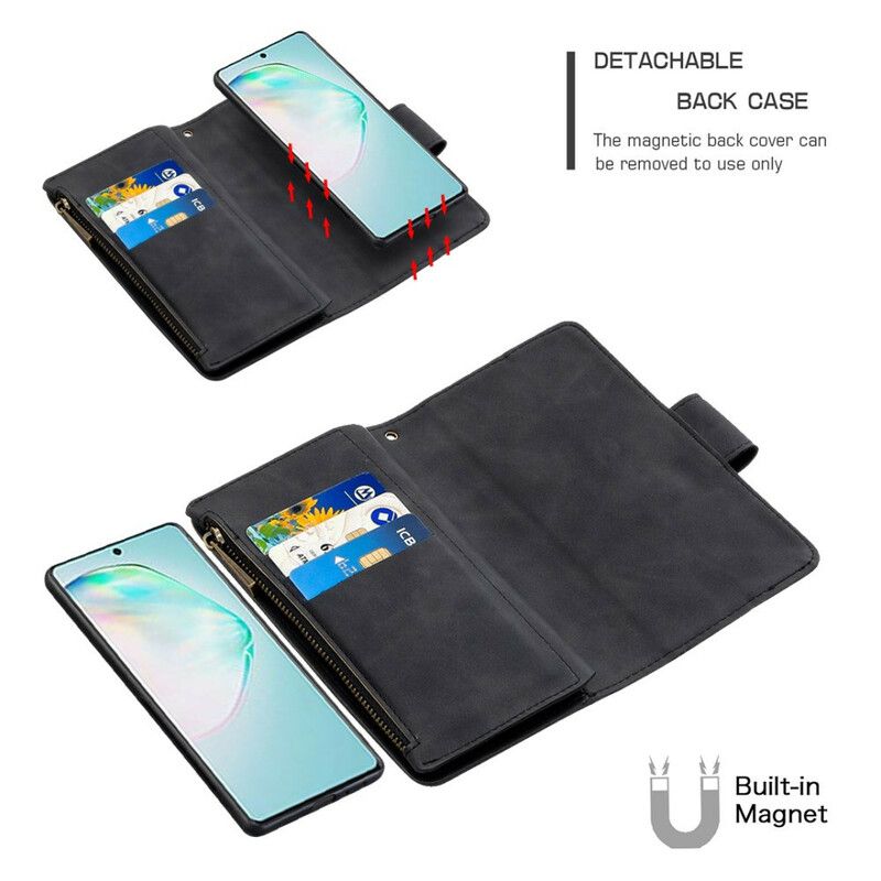 Flip Cover Samsung Galaxy S10 Lite Aftagelig Lynlås