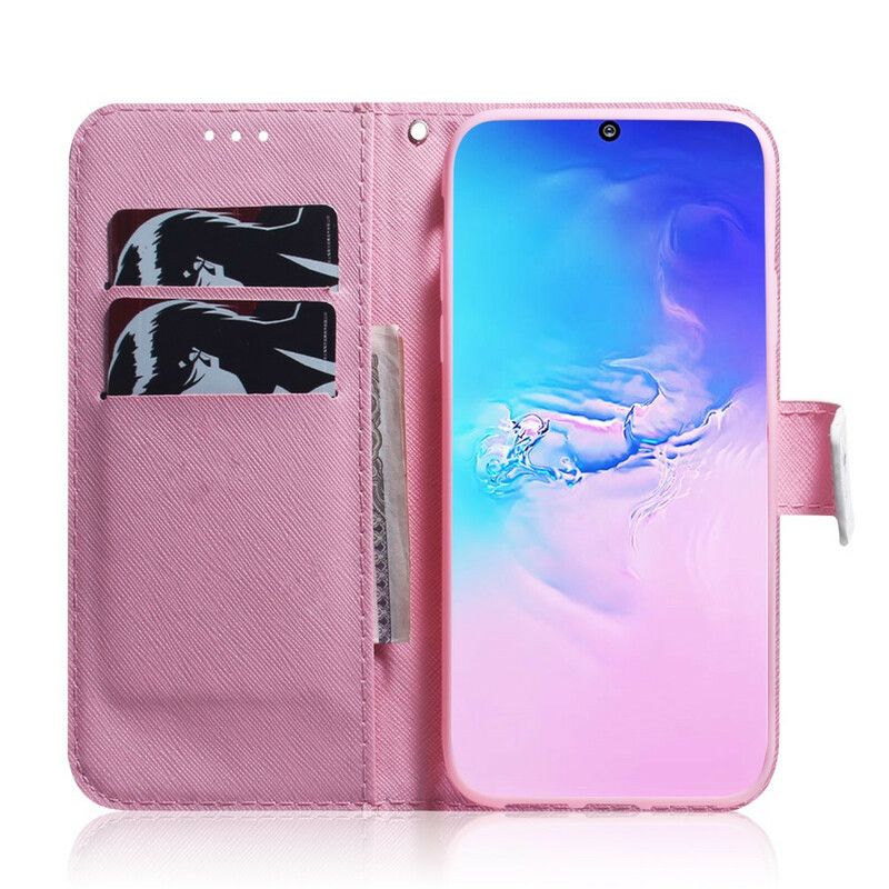 Flip Cover Samsung Galaxy S10 Lite Gammel Rosenblomst