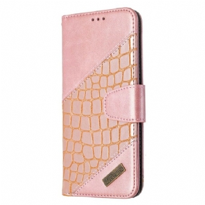 Flip Cover Samsung Galaxy S10 Lite Klassisk Krokodilleskindseffekt