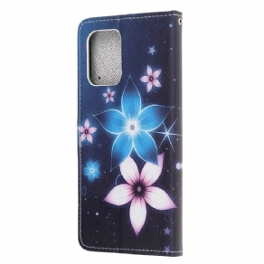 Flip Cover Samsung Galaxy S10 Lite Med Snor Lunar Strap Blomster