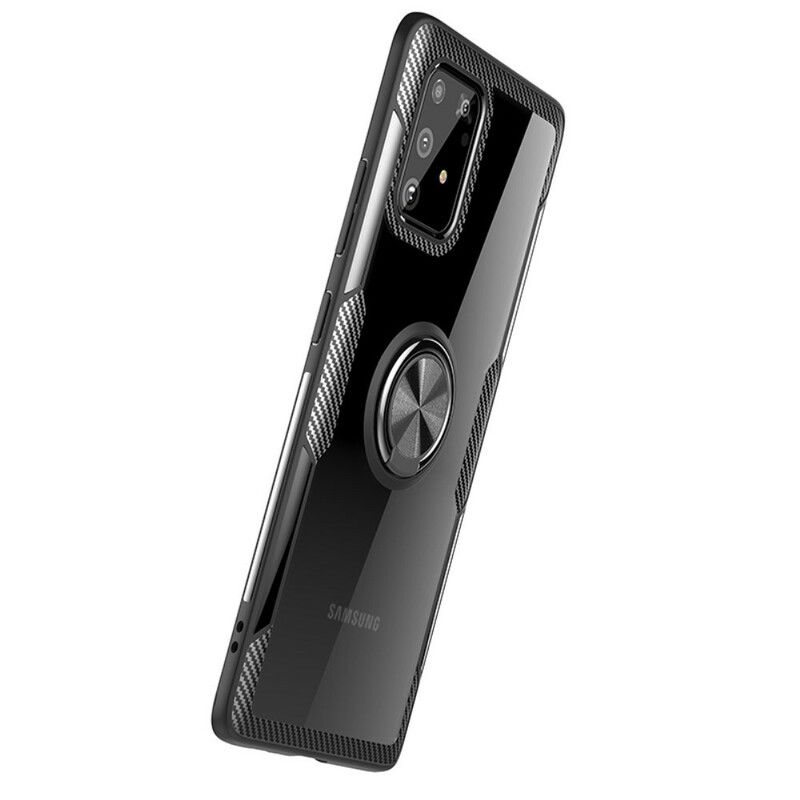 Mobilcover Samsung Galaxy S10 Lite Carbon Fiber Metal Ring