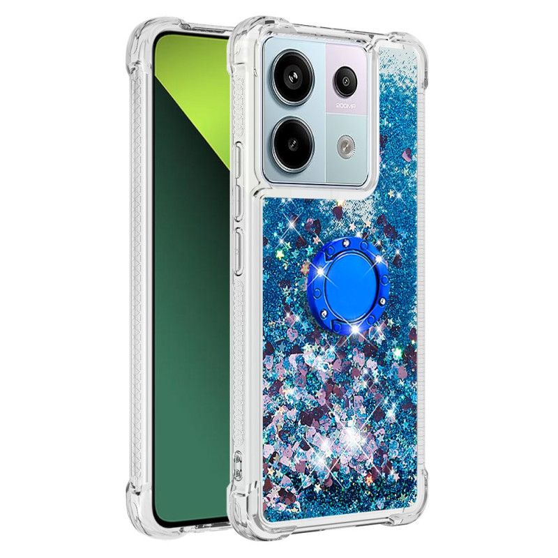 Cover Poco X6 5g Telefon Etui Glitter Ring-holder