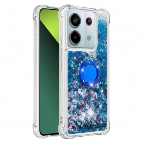 Cover Poco X6 5g Telefon Etui Glitter Ring-holder