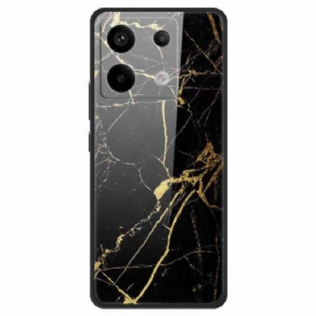 Cover Poco X6 5g Telefon Etui Guldkorn Hærdet Glas