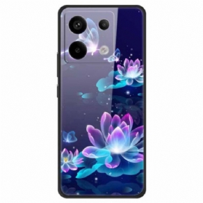 Cover Poco X6 5g Telefon Etui Lotus Hærdet Glas