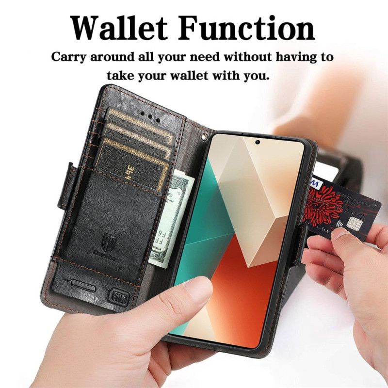 Flip Cover Poco X6 5g Caseneo Rfid Blocking Wallet