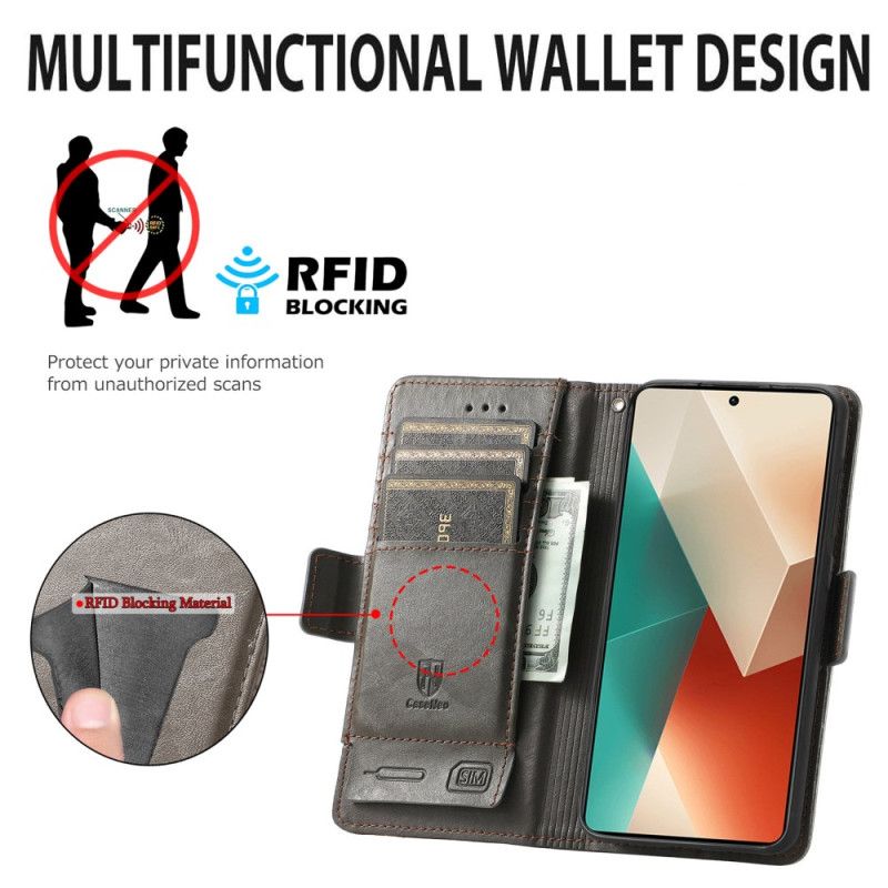 Flip Cover Poco X6 5g Caseneo Rfid Blocking Wallet