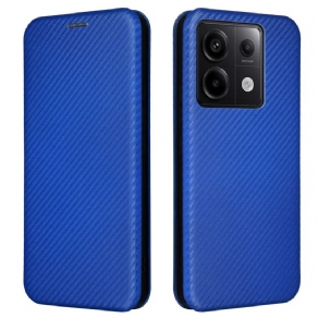 Flip Cover Poco X6 5g Kulfiber