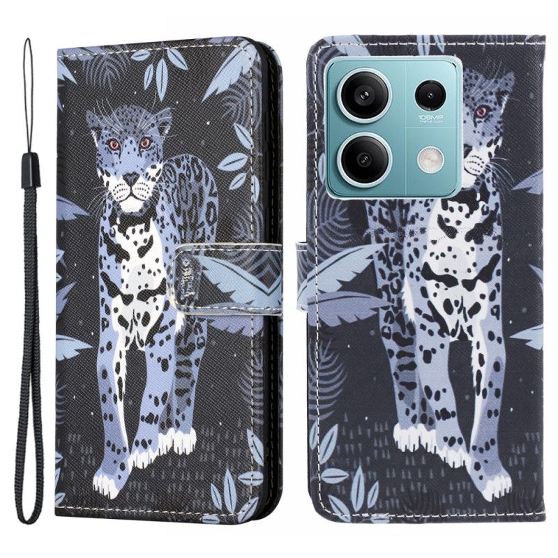 Flip Cover Poco X6 5g Leopardrem