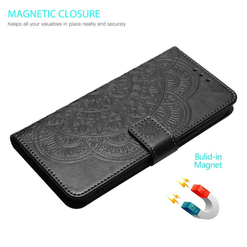 Flip Cover Poco X6 5g Mandala Trykt Rem