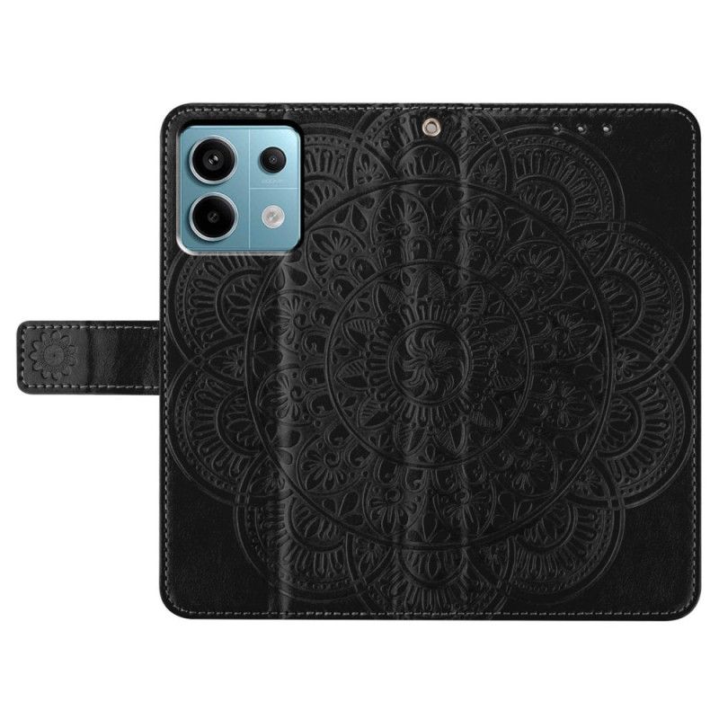 Flip Cover Poco X6 5g Mandala Trykt Rem