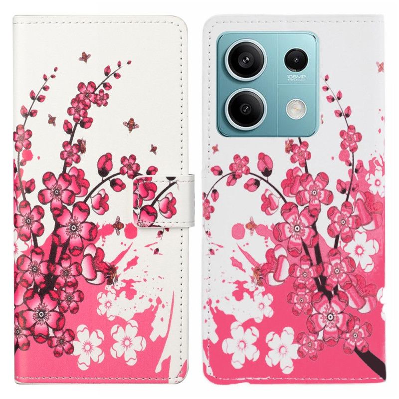 Flip Cover Til Poco X6 5g Blommeblomster