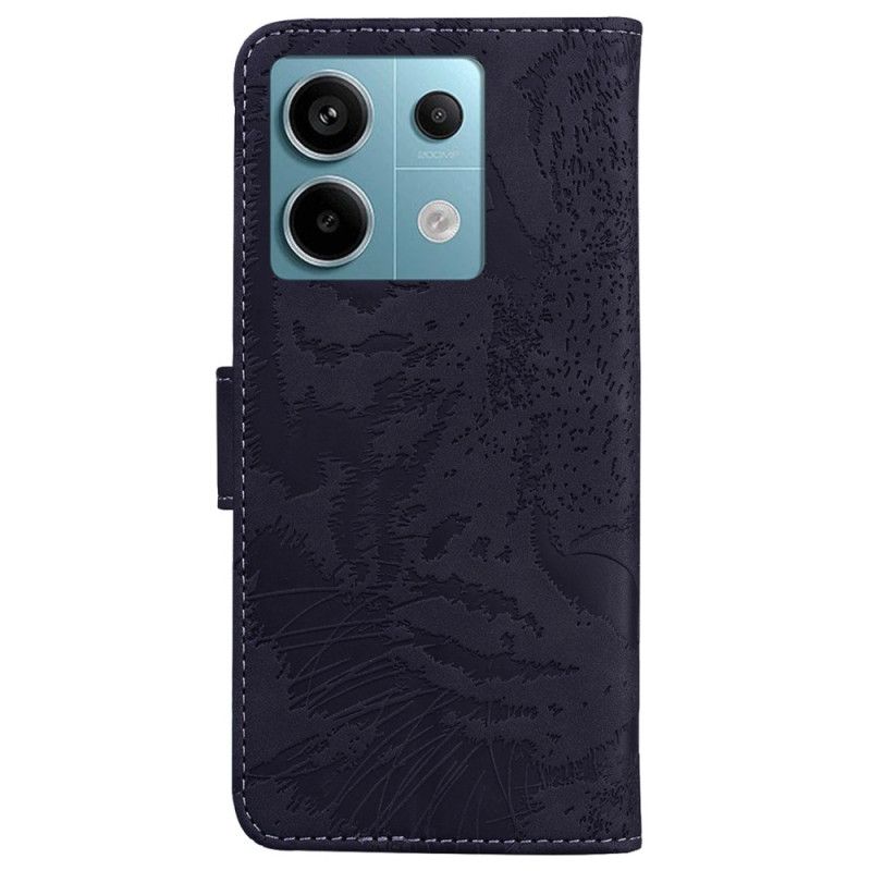 Flip Cover Til Poco X6 5g Tiger Footprint