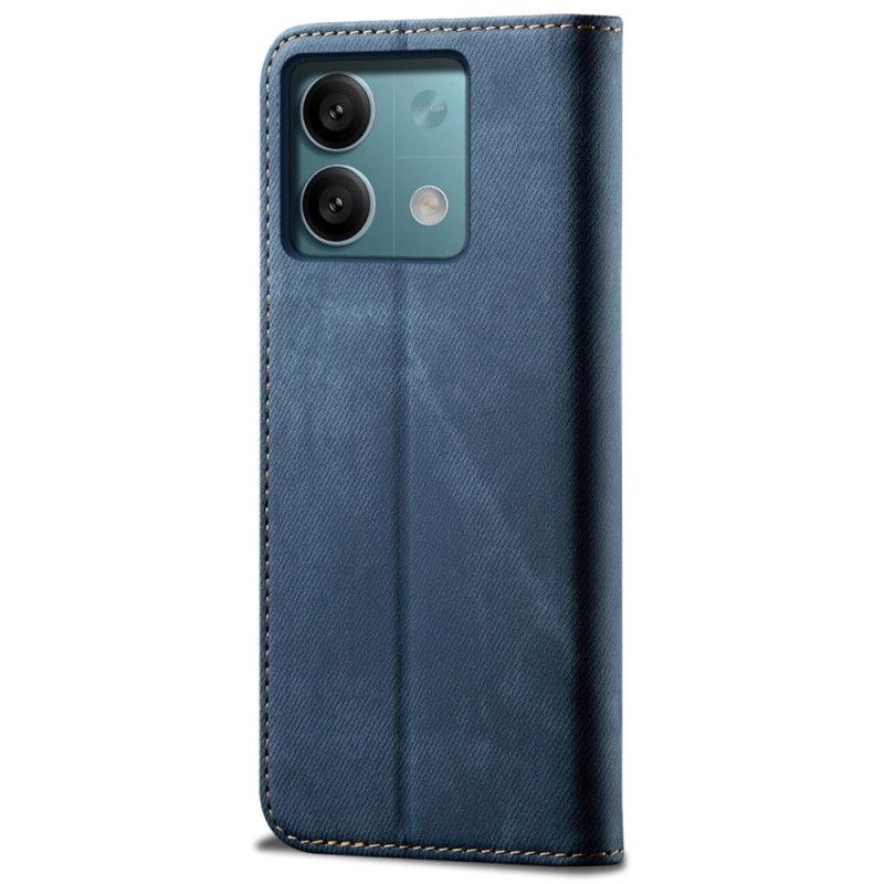 Læder Cover Poco X6 5g Telefon Etui Jeansstof