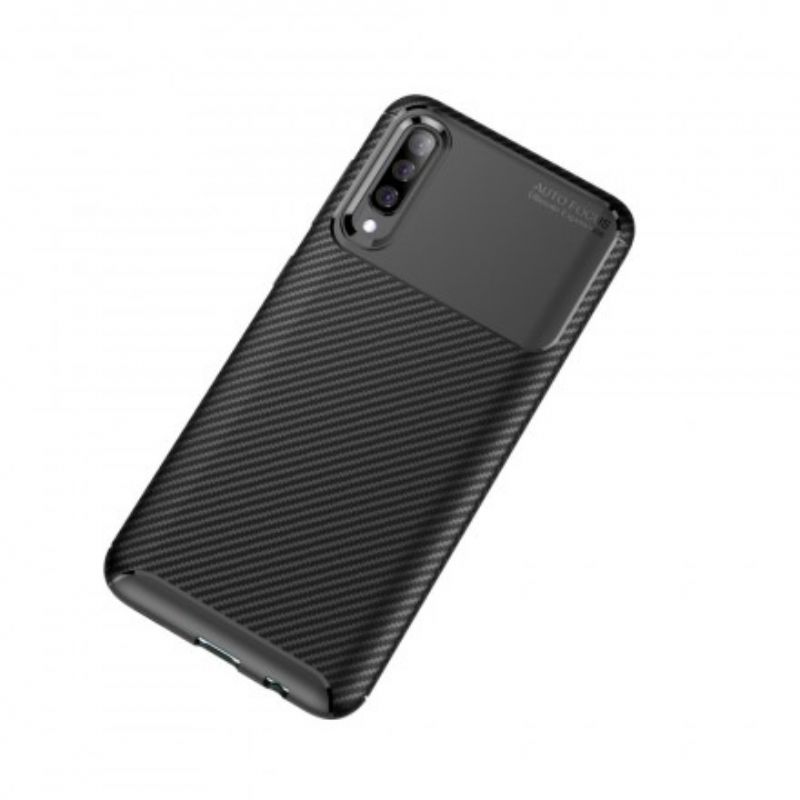 Cover Samsung Galaxy A70 Fleksibel Kulfibertekstur