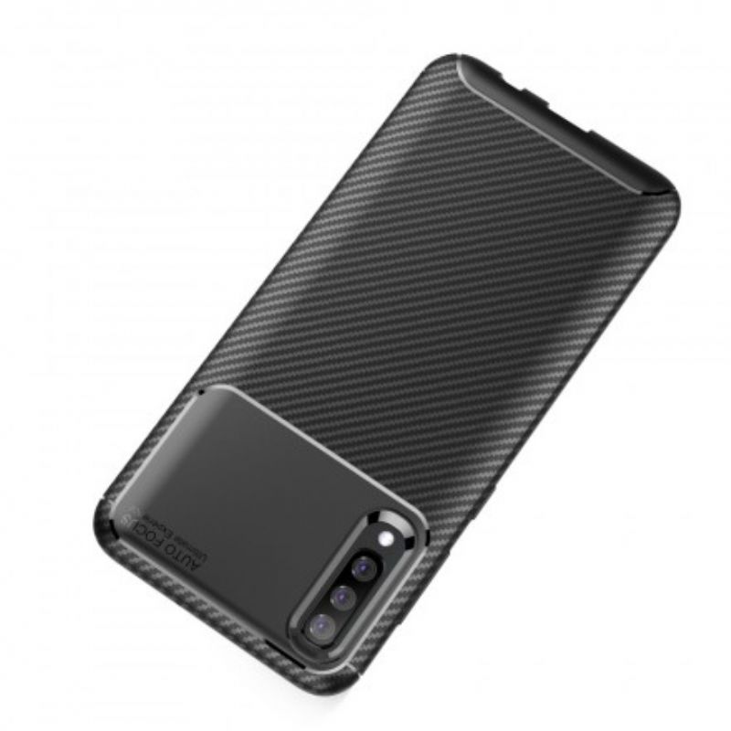 Cover Samsung Galaxy A70 Fleksibel Kulfibertekstur