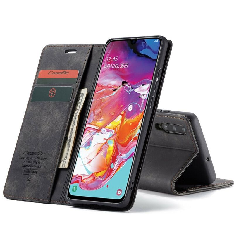 Cover Samsung Galaxy A70 Flip Cover Caseme Kunstlæder