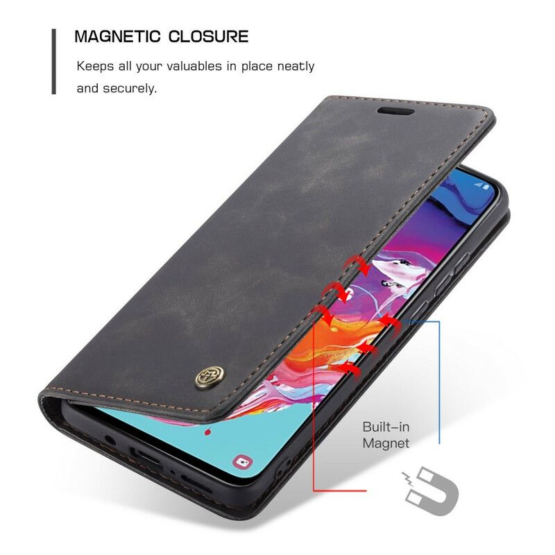 Cover Samsung Galaxy A70 Flip Cover Caseme Kunstlæder