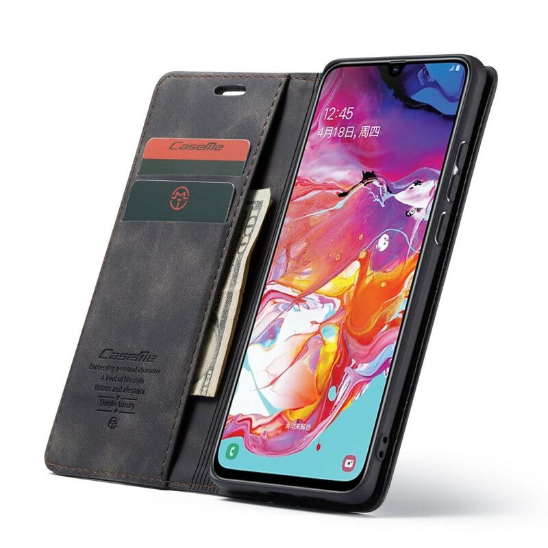 Cover Samsung Galaxy A70 Flip Cover Caseme Kunstlæder