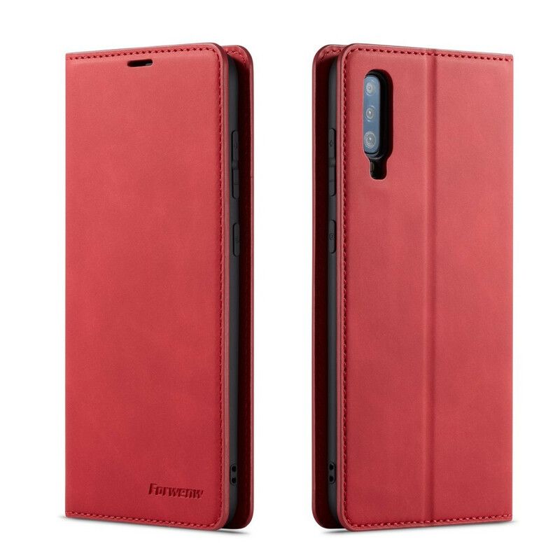 Cover Samsung Galaxy A70 Flip Cover Lædereffekt Forwenw