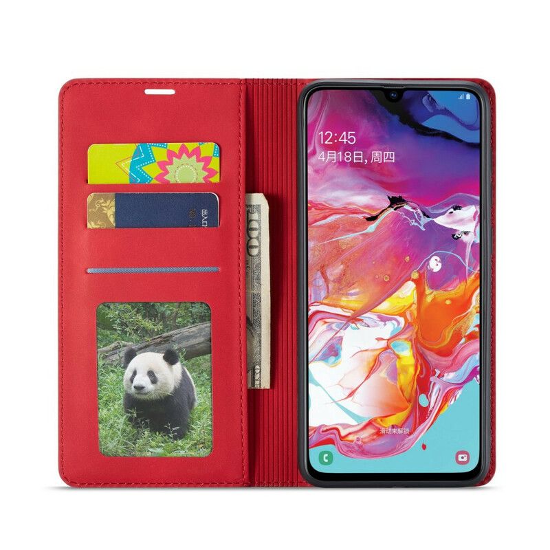 Cover Samsung Galaxy A70 Flip Cover Lædereffekt Forwenw