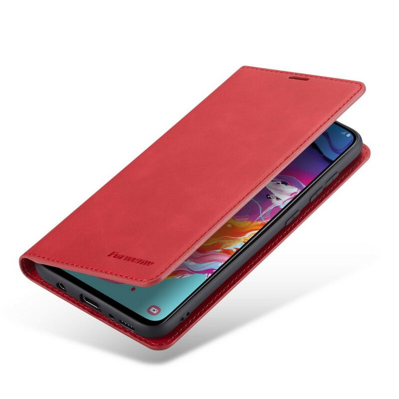 Cover Samsung Galaxy A70 Flip Cover Lædereffekt Forwenw