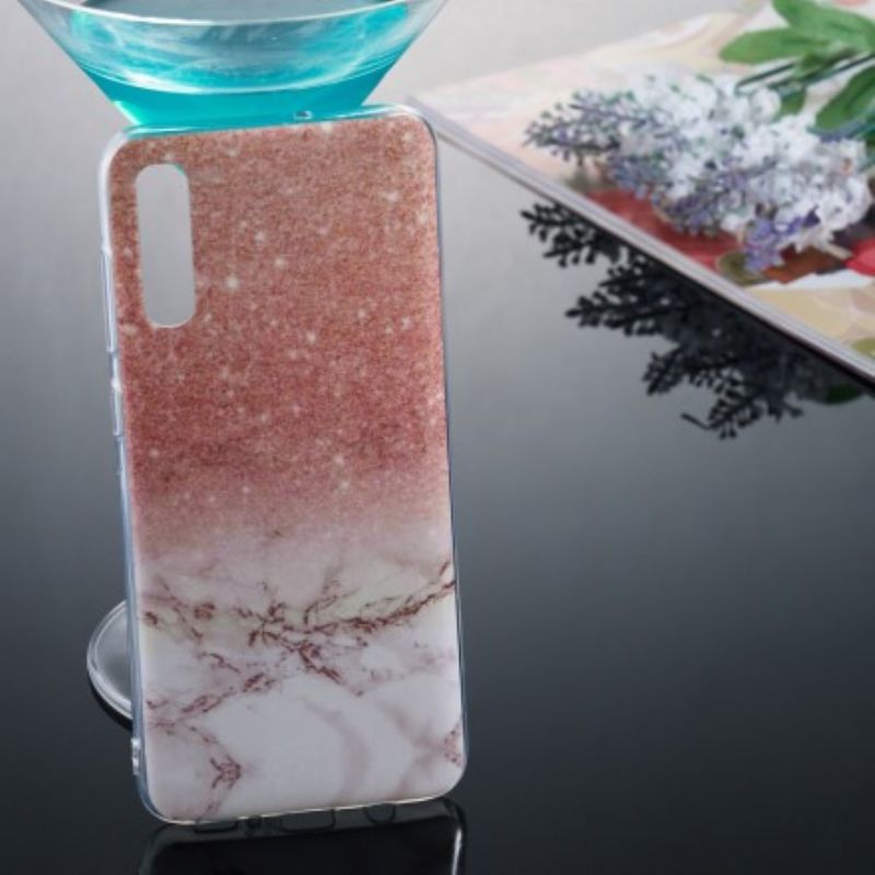 Cover Samsung Galaxy A70 Glitrer Marmor