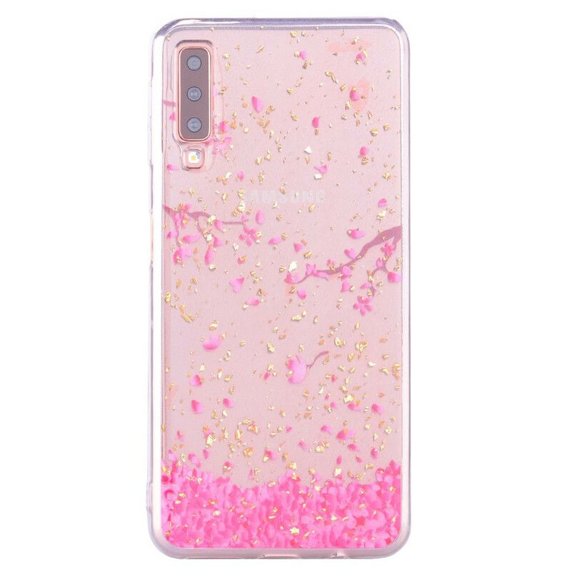 Cover Samsung Galaxy A70 Kronblade Og Pailletter