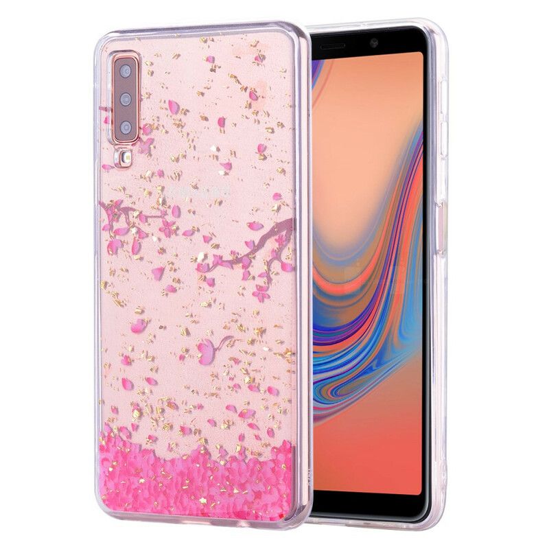 Cover Samsung Galaxy A70 Kronblade Og Pailletter