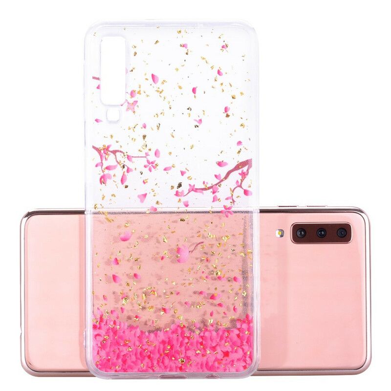 Cover Samsung Galaxy A70 Kronblade Og Pailletter