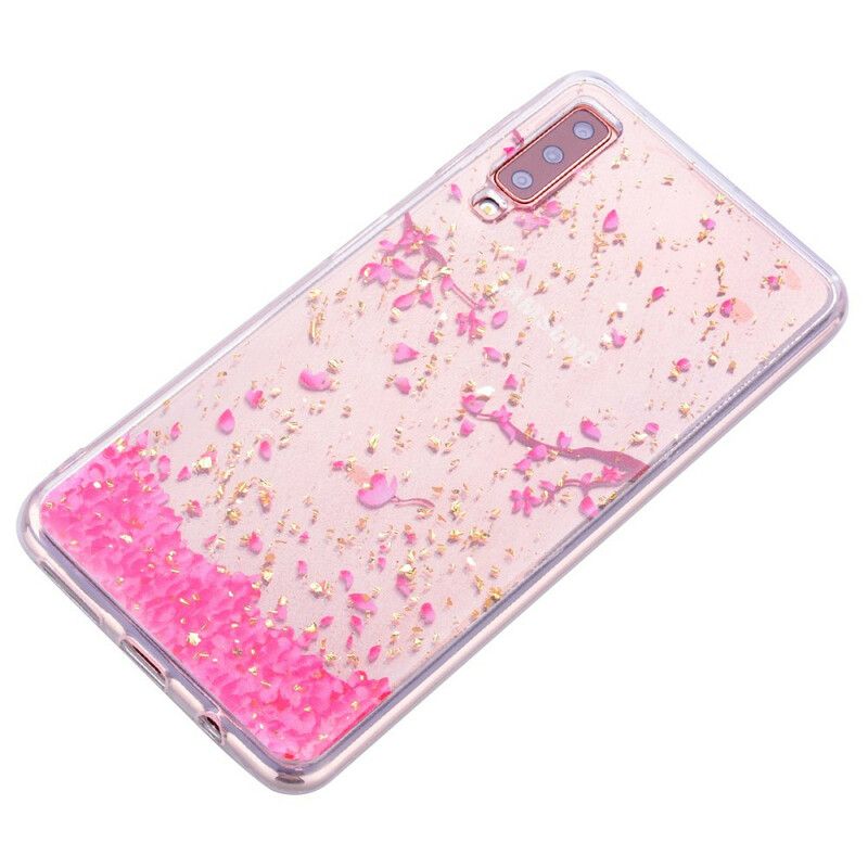 Cover Samsung Galaxy A70 Kronblade Og Pailletter