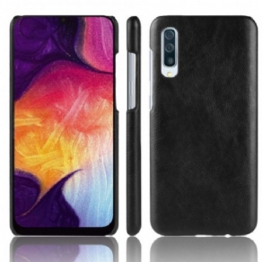 Cover Samsung Galaxy A70 Lichi-lædereffekt