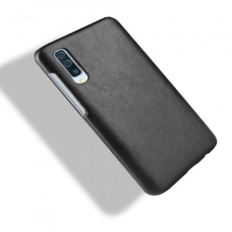 Cover Samsung Galaxy A70 Lichi-lædereffekt