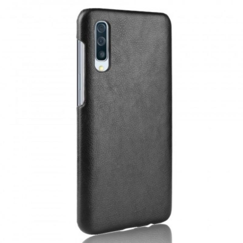 Cover Samsung Galaxy A70 Lichi-lædereffekt