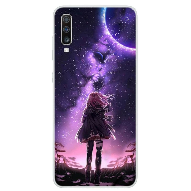 Cover Samsung Galaxy A70 Magisk Fuldmåne