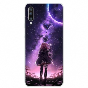 Cover Samsung Galaxy A70 Magisk Fuldmåne