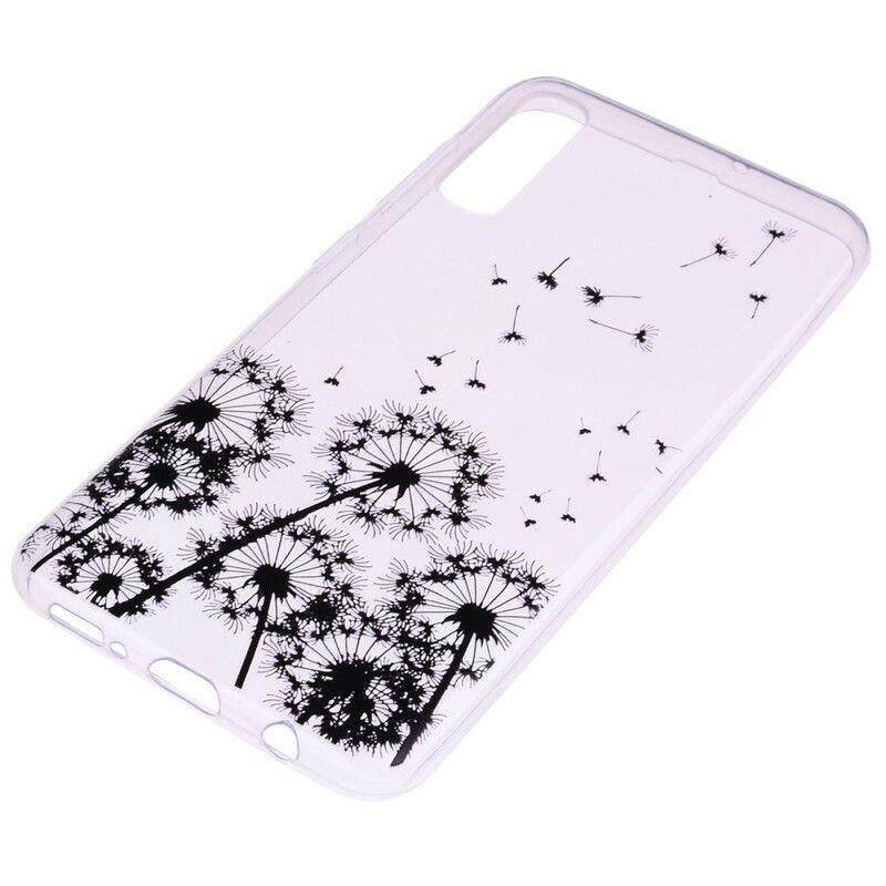 Cover Samsung Galaxy A70 Transparente Sorte Mælkebøtter