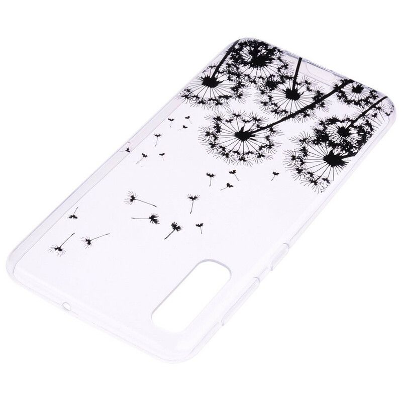 Cover Samsung Galaxy A70 Transparente Sorte Mælkebøtter