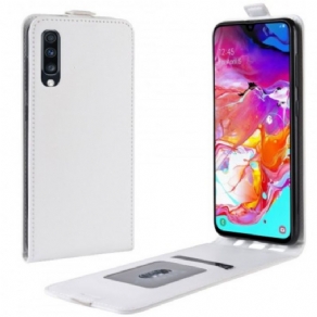 Flip Cover Samsung Galaxy A70 Læder Cover Foldbar Lædereffekt