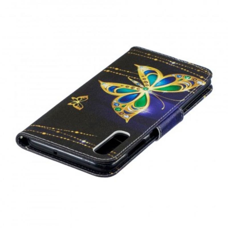 Flip Cover Samsung Galaxy A70 Magisk Sommerfugl