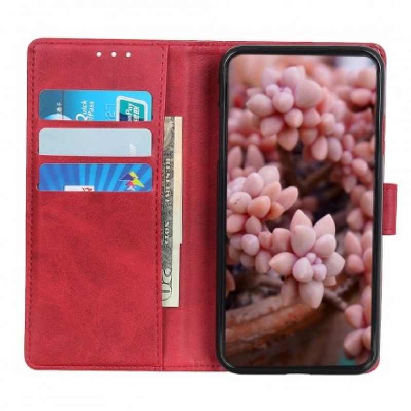 Flip Cover Samsung Galaxy A70 Retro Mat Lædereffekt