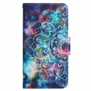 Flip Cover Xiaomi 12T / 12T Pro Med Snor Prangende Strappy Mandala